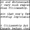 Click here to read page 1 of April 5, 2005 letter from Citizenship and Immigration. Click here for page 2.